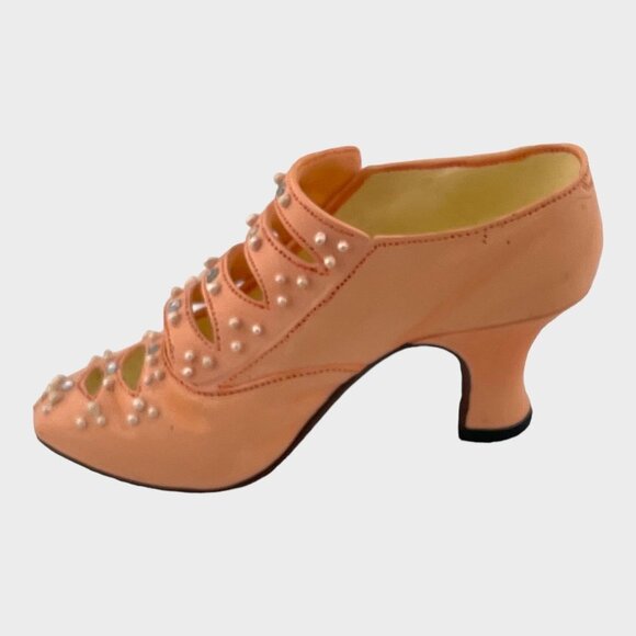 Vintage Just the Right Shoe Promenade Peach Pearls Raine-Willitts Designs - Picture 3 of 11